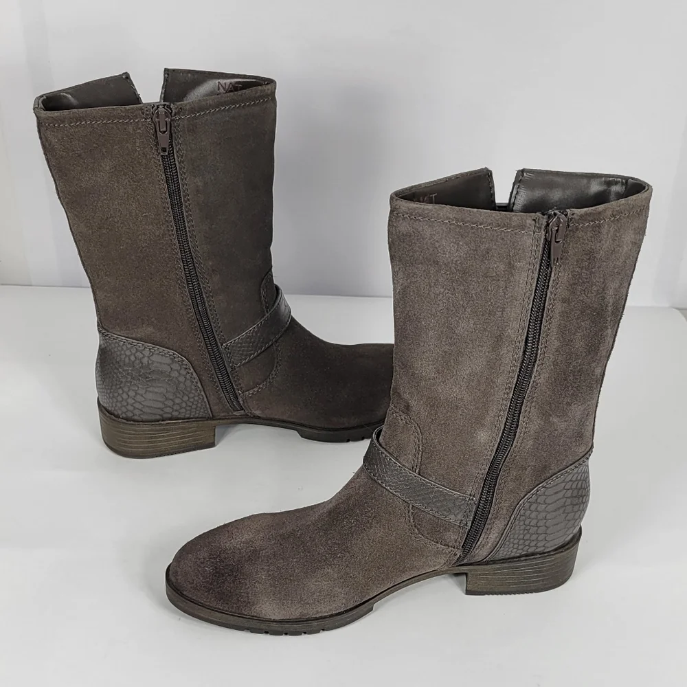 Naturalizer Suede Genna Boots #546 Size 7.5M